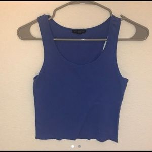 Y2k Periwinkle Blue Cropped Tank Top
